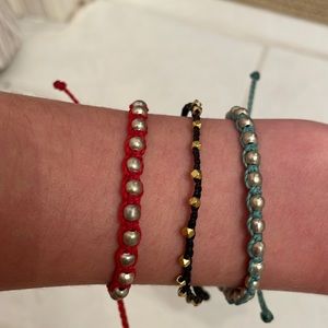 3 PuraVida bracelets